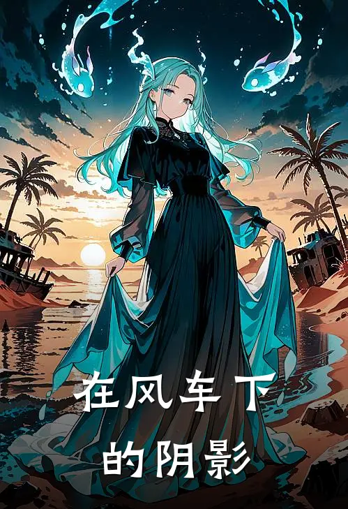 在风车下的阴影